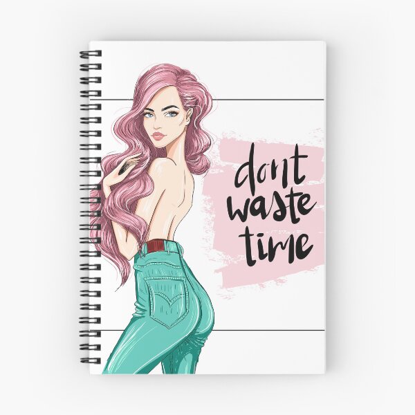 Item preview, Don't Waste Time Fashion Illustration designed and sold by Rogue Heart Collective™.