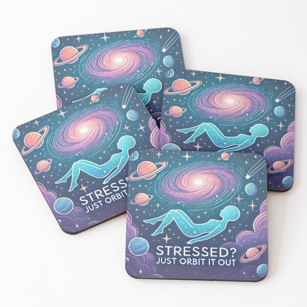 Item preview, Stressed? Just Orbit It Out – Funny Space Quote designed and sold by Little Chookcha.