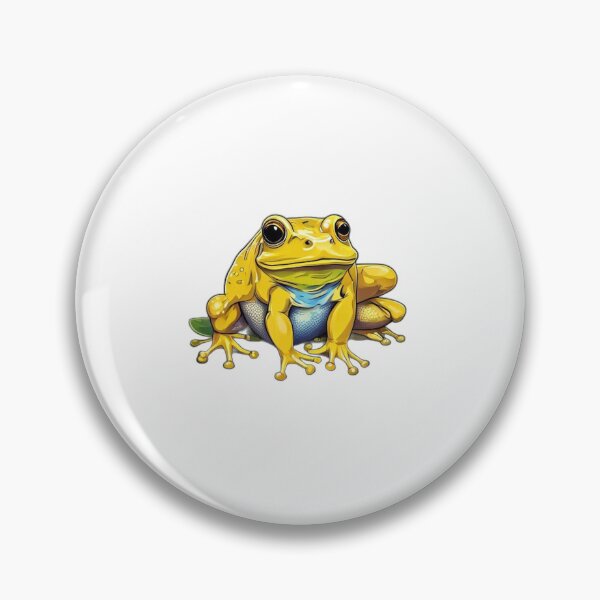 Artikelvorschau, Leuchtend Gelber Ochsenfrosch Blaue Kehle entworfen und verkauft von DreamDesignWear.