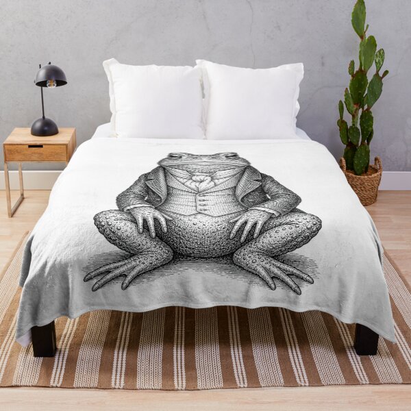 Item preview, Dapper Victorian Gentleman Toad Vintage Engraving, Absurd Frog Portrait, Dark Academia Cottagecore designed and sold by The Junto Shop.
