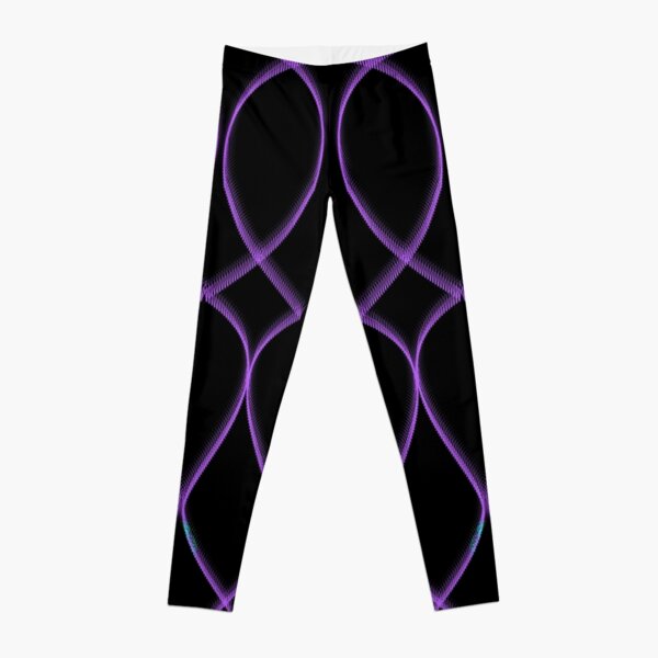 Leggings Black Purple Leggings