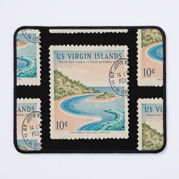 Item preview, St John USVI Trunk Bay National Park Stamp Sticker designed and sold by stickercuffs.