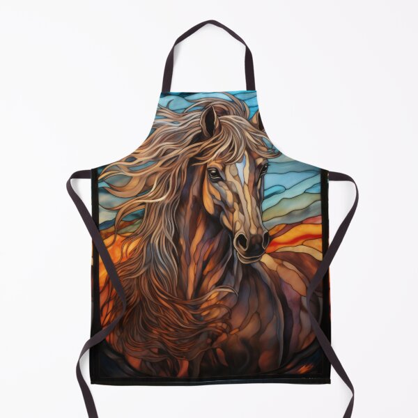 Item preview, Majestic Horse Stained Glass Portrait designed and sold by pinkal.