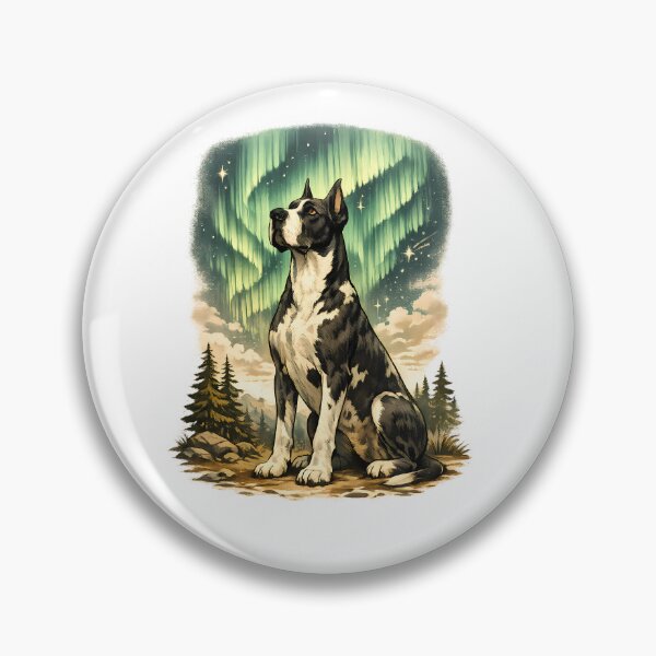 Item preview, Great Dane under the Northern Lights designed and sold by Daily Quirk.