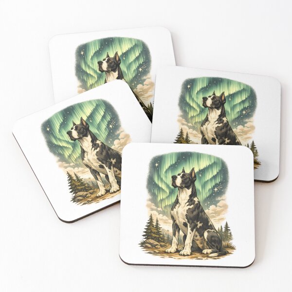 Item preview, Great Dane under the Northern Lights designed and sold by Daily Quirk.