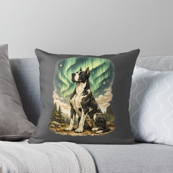 Item preview, Great Dane under the Northern Lights designed and sold by Daily Quirk.