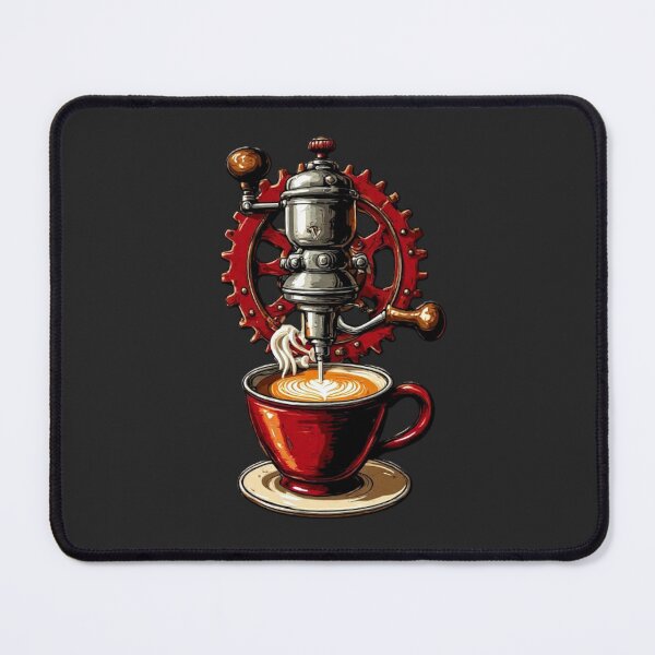 Item preview, Barista Mechanics – Royal Crimson Espresso Machine & Heart Latte Art designed and sold by Shift-Bloom.