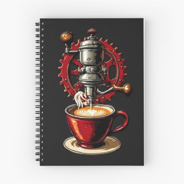 Item preview, Barista Mechanics – Royal Crimson Espresso Machine & Heart Latte Art designed and sold by Shift-Bloom.
