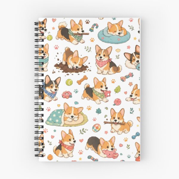 Item preview, Cute Corgi Everyday Adventures Pattern designed and sold by Petsthetic.