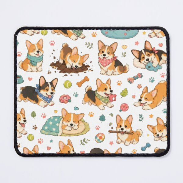 Item preview, Cute Corgi Everyday Adventures Pattern designed and sold by Petsthetic.