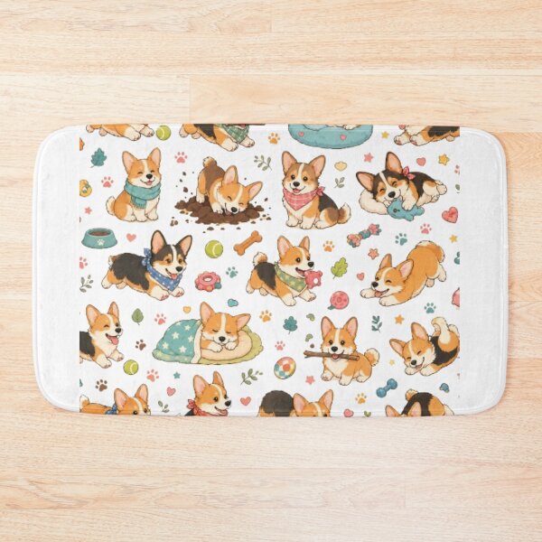 Item preview, Cute Corgi Everyday Adventures Pattern designed and sold by Petsthetic.
