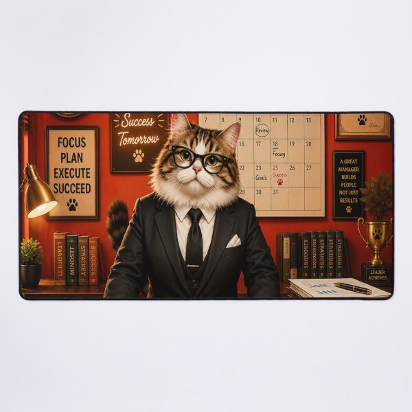 Item preview, The executive cat designed and sold by urbanshop7.