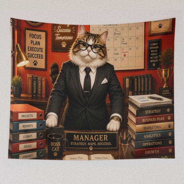 Item preview, The executive cat designed and sold by urbanshop7.