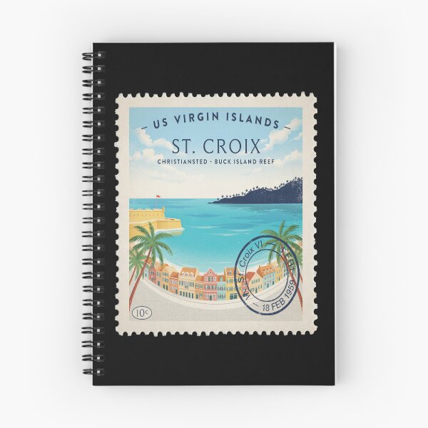 Item preview, St Croix USVI Christiansted Buck Island Stamp Sticker designed and sold by stickercuffs.