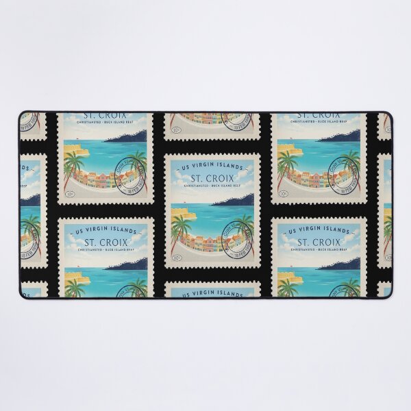 Item preview, St Croix USVI Christiansted Buck Island Stamp Sticker designed and sold by stickercuffs.