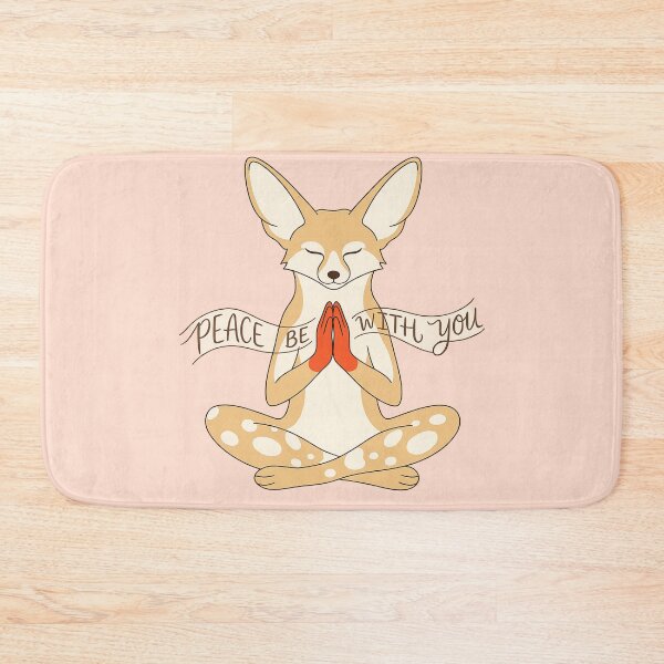 Item preview, Peace Be With You Fennec Fox | Cute Meditation Animal T-Shirt & Sticker Design designed and sold by designbyuzi.