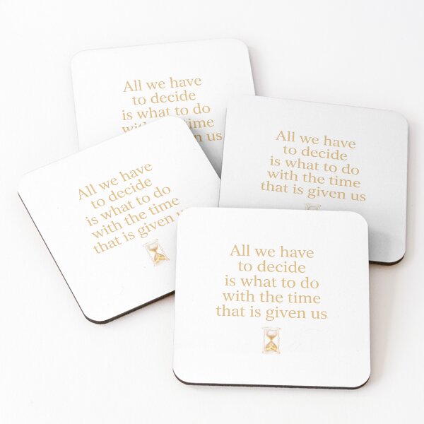 Item preview, All We Have To Decide Lord of the Rings Gandalf Quote designed and sold by LunaMarkos.