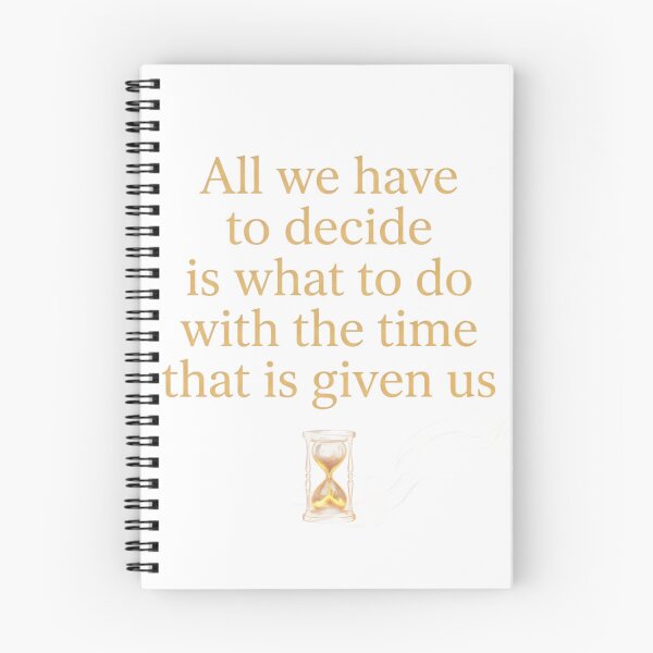 Item preview, All We Have To Decide Lord of the Rings Gandalf Quote designed and sold by LunaMarkos.