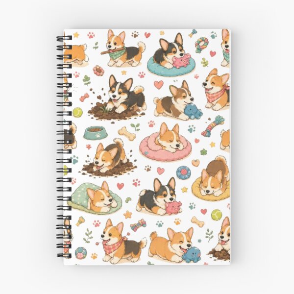 Item preview, Cute Corgi Everyday Adventures Pattern designed and sold by Petsthetic.