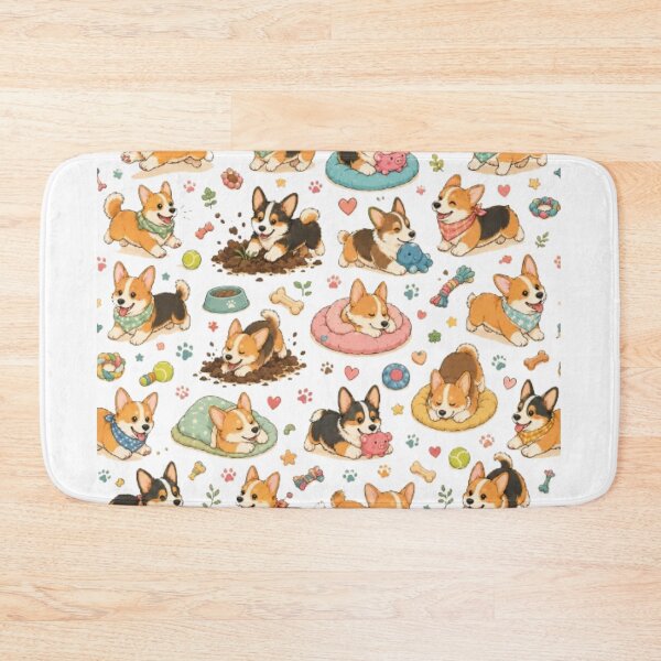 Item preview, Cute Corgi Everyday Adventures Pattern designed and sold by Petsthetic.