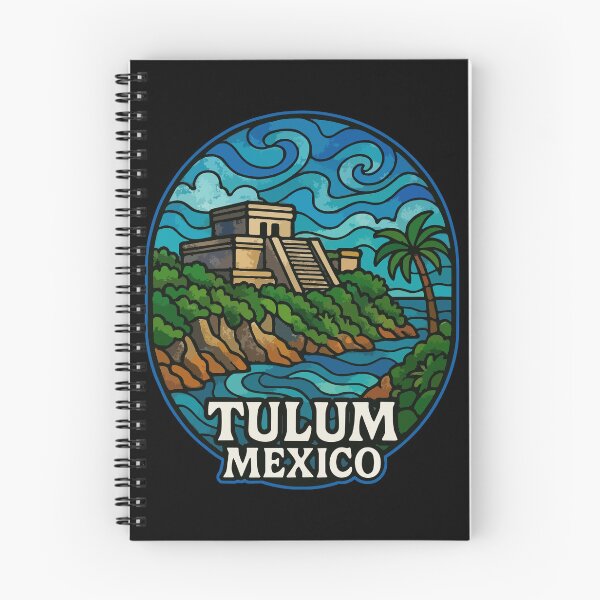 Item preview, Tulum Mexico Coast Mayan Ruins Stained Glass designed and sold by TomFrontierArt.