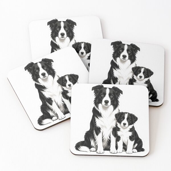 Item preview, Border Collie and Puppy designed and sold by Snurly.