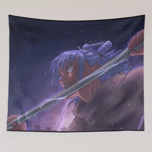 Item preview, Thunder Spear Warrior Anime Artwork designed and sold by PosterFuel.