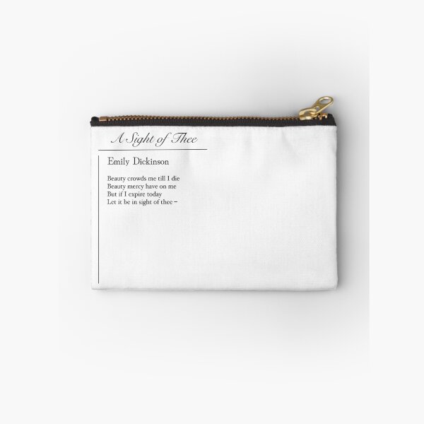 Item preview, Emily Dickinson "Beauty Crowds Me Till I Die" Quote | Poetry Typography | Literary Art Gift designed and sold by The Prose Atelier.