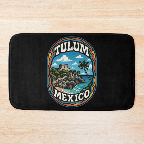 Item preview, Tulum Mexico Coast Mayan Ruins Trippy designed and sold by TomFrontierArt.