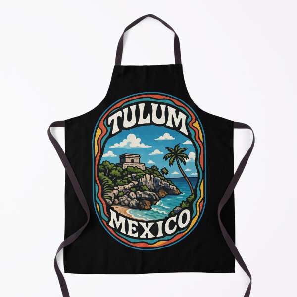 Item preview, Tulum Mexico Coast Mayan Ruins Trippy designed and sold by TomFrontierArt.