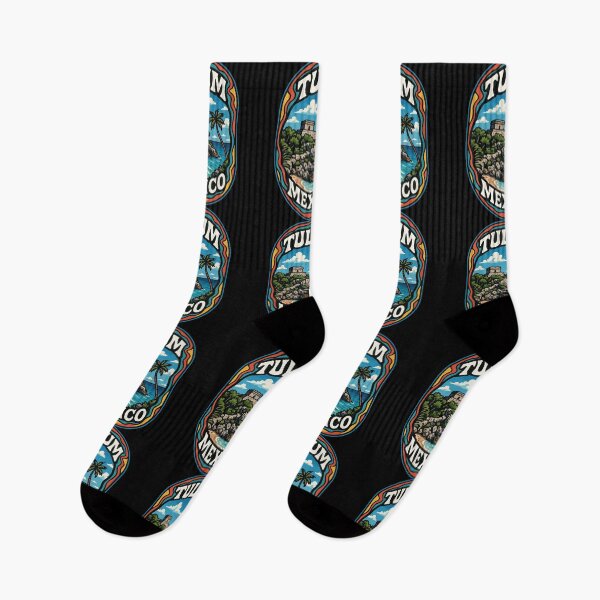 Item preview, Tulum Mexico Coast Mayan Ruins Trippy designed and sold by TomFrontierArt.