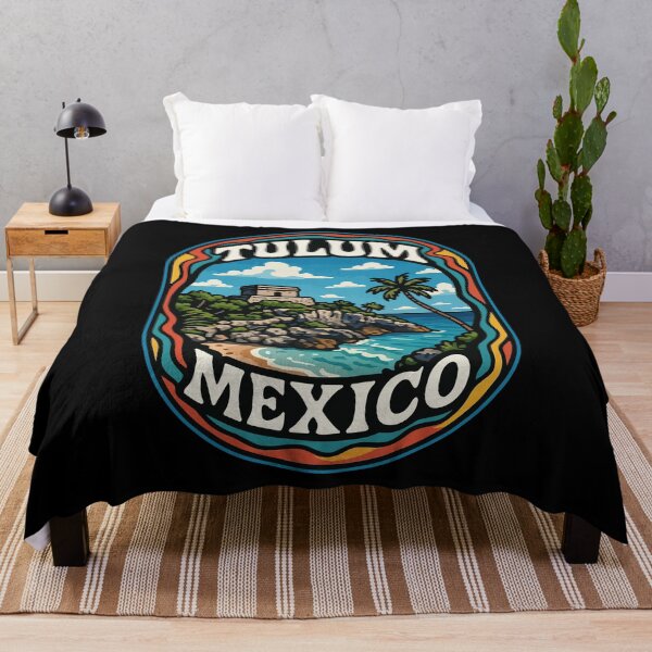 Item preview, Tulum Mexico Coast Mayan Ruins Trippy designed and sold by TomFrontierArt.