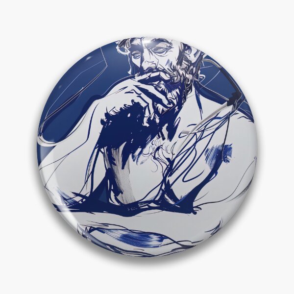 Item preview, Crius, Greek deity - Blue Abstract Art designed and sold by shadow-bloom.