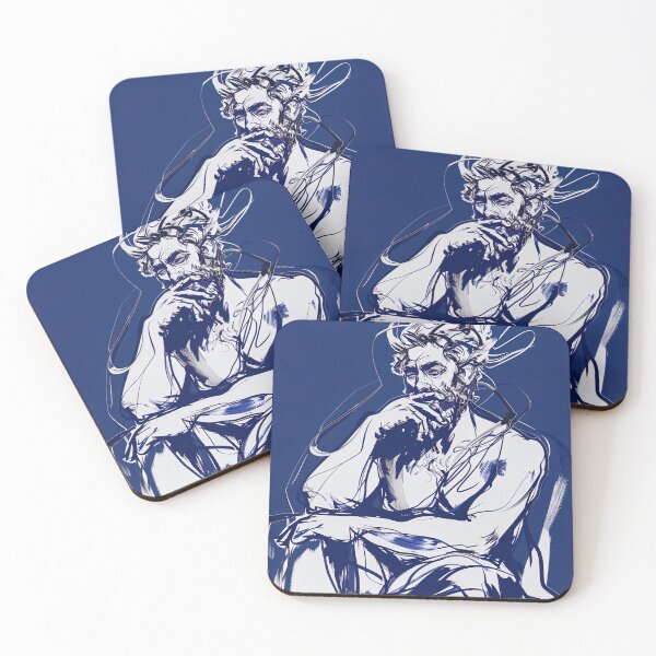 Item preview, Crius, Greek deity - Blue Abstract Art designed and sold by shadow-bloom.