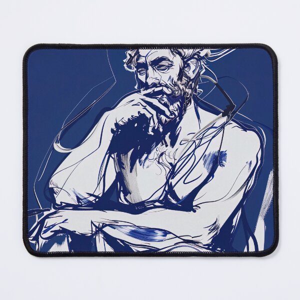 Item preview, Crius, Greek deity - Blue Abstract Art designed and sold by shadow-bloom.