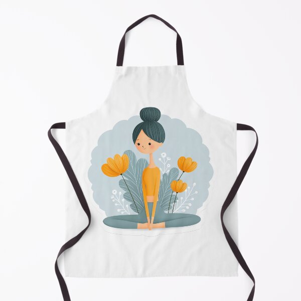 Item preview, cute cartoon girl yoga pose designed and sold by TanyaLovus.