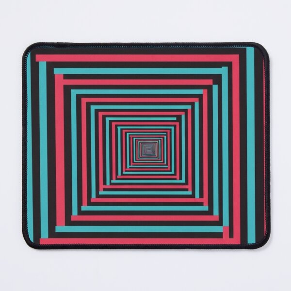 Item preview, Hypnotic Square Vortex - Optical Illusion Abstract Art designed and sold by Dzblack.