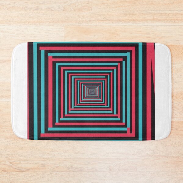 Item preview, Hypnotic Square Vortex - Optical Illusion Abstract Art designed and sold by Dzblack.