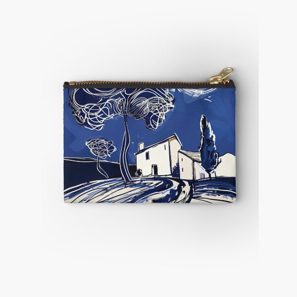 Item preview, Croatian landscape - Blue Abstract Art designed and sold by shadow-bloom.