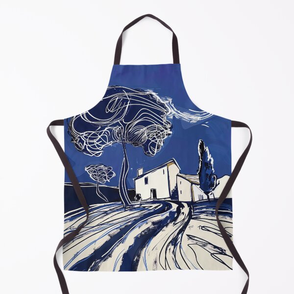 Item preview, Croatian landscape - Blue Abstract Art designed and sold by shadow-bloom.