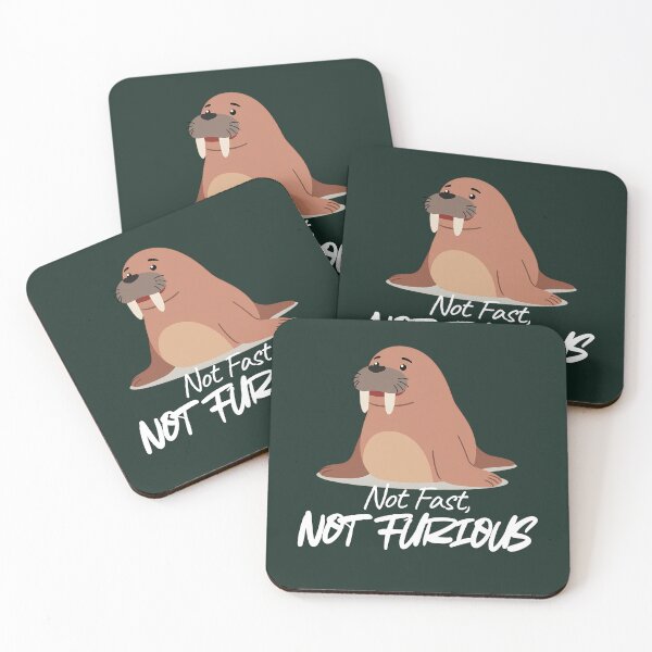 Item preview, Not Fast Not Furious Sea Lion Funny Animal Meme Design designed and sold by ASN STUDIO.