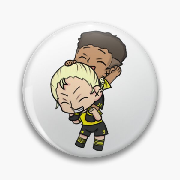 Item preview, Jude bellingham and Erling Haaland chibi art. Fan art. designed and sold by YaroshMaria.