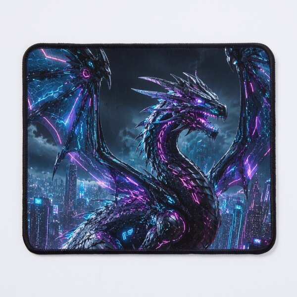 Item preview, Neon Cyber Dragon designed and sold by Gold&pixels.
