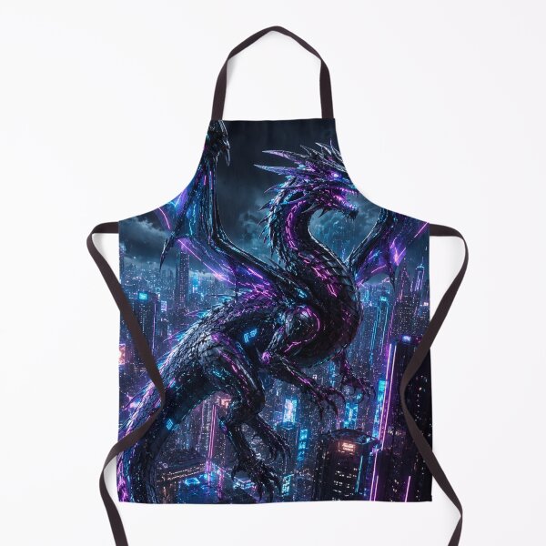 Item preview, Neon Cyber Dragon designed and sold by Gold&pixels.