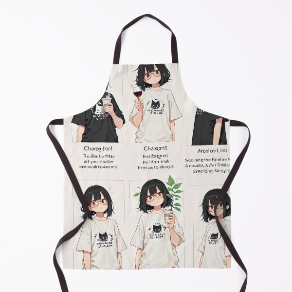 Item preview, Cute Anime Girl Glasses Character Sheet - Aesthetic Otaku Manga Art designed and sold by BLUESKY11a.