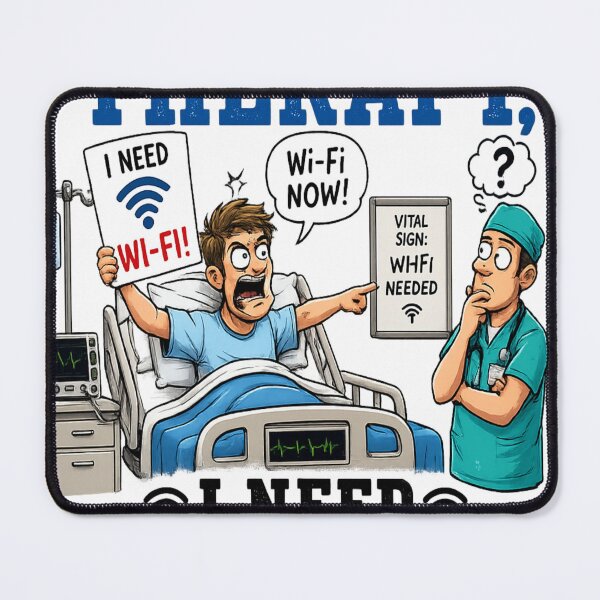 Item preview, Funny internet addict cartoon hospital design designed and sold by urbanshop7.