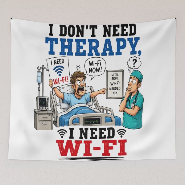 Item preview, Funny internet addict cartoon hospital design designed and sold by urbanshop7.