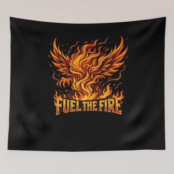 Item preview, Fuel The Fire | Bold Fire Quote Graphic for Streetwear, Stickers & Apparel designed and sold by designbyuzi.