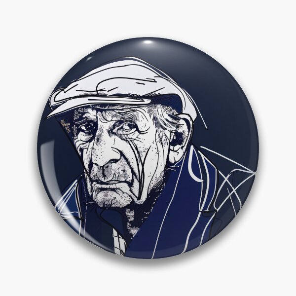 Item preview, Croatian man, portrait - Blue Abstract Art designed and sold by shadow-bloom.