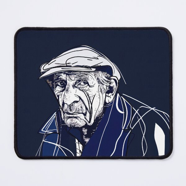 Item preview, Croatian man, portrait - Blue Abstract Art designed and sold by shadow-bloom.